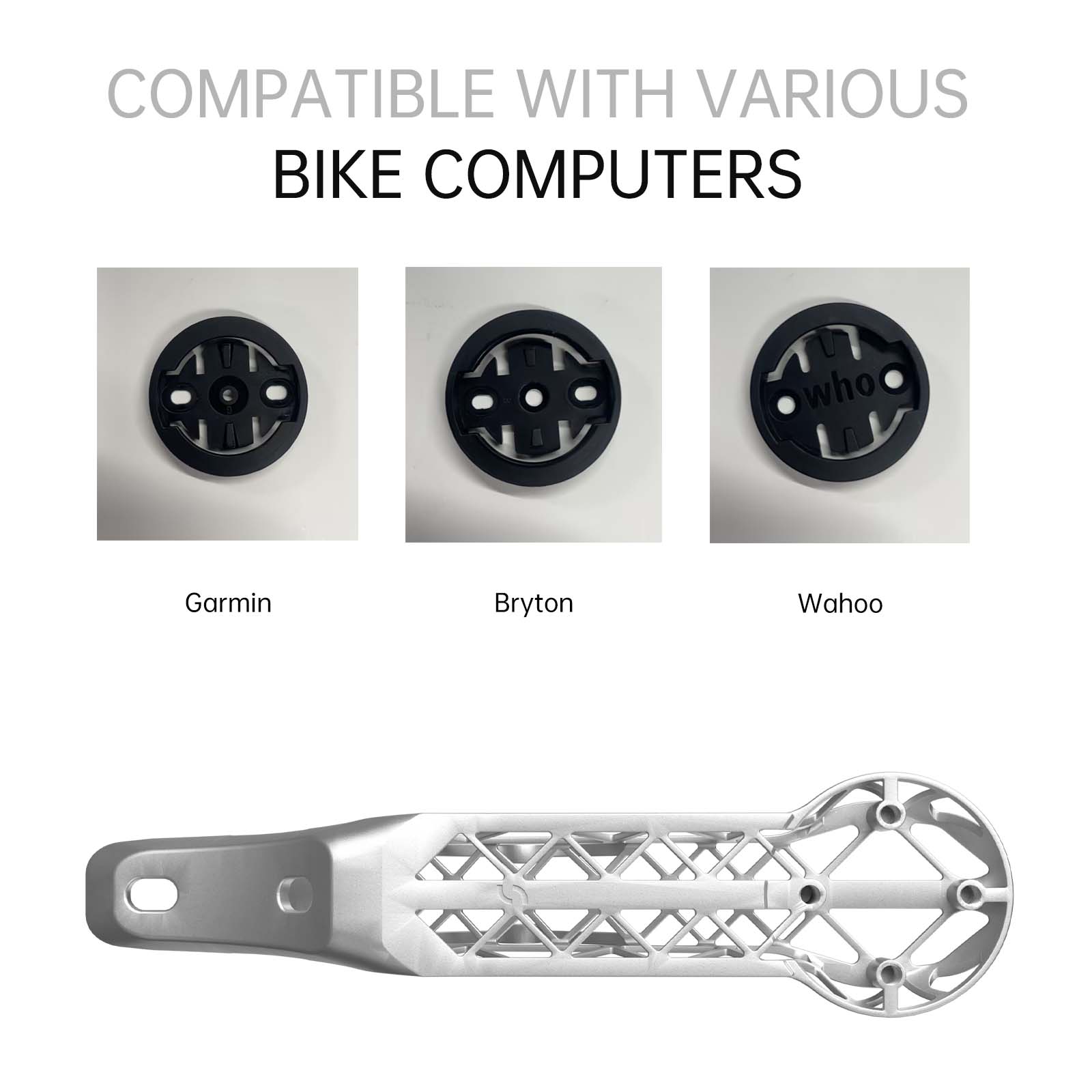 Scott Addict RC Titanium Bike Computer Mount Suit for Integrated Handlebar, Samassi Ultra-Light, Ultra-Strong Mount Perfect Fit for Your Ultimate Ride